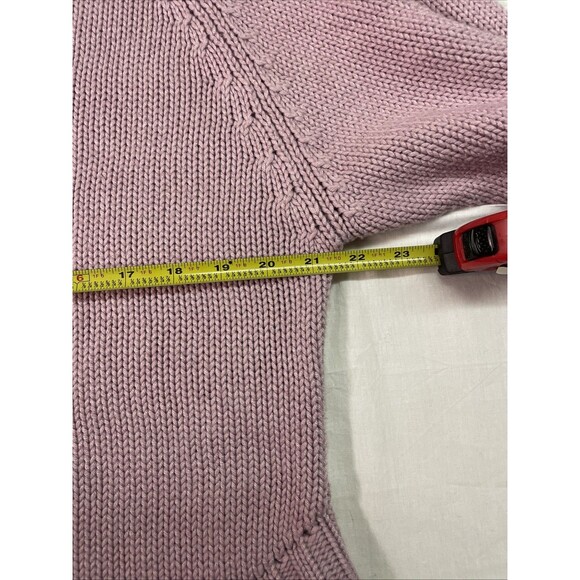 Nanette Lepore Cable Knit Sweater Womens Medium Wool Cashmere Mock Neck Pullover - Picture 7 of 9